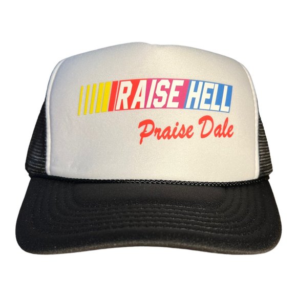 Raise Hell Praise Dale Hat Funny trucker hat nascar racing style cap snapback - Picture 1 of 4